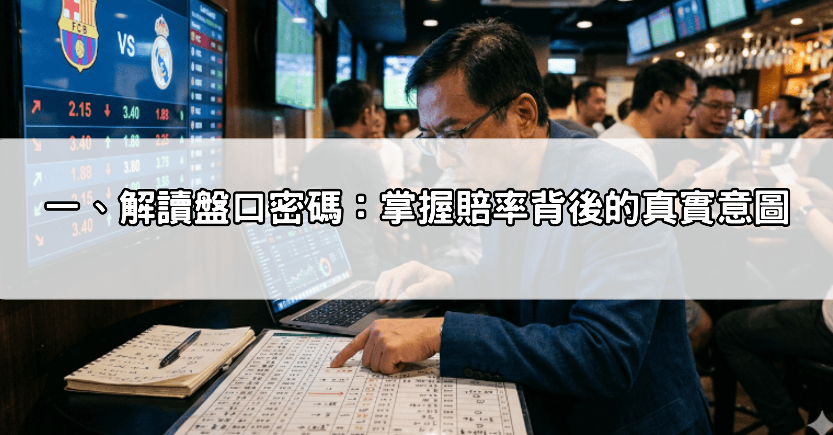 一、解讀盤口密碼：掌握賠率背後的真實意圖